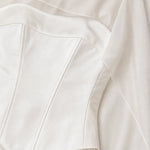 Elegant Mock Neck Corset Cape Evening Maxi Dress