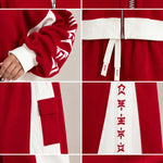 Women's Colorblock Zip-Up Tracksuit Set Wide Leg Sweatpants 2-Piece Lounge Set