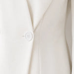 Women's Exaggerated Shawl Lapel Blazer and Wide-Leg Trousers Two-Piece Suit Set