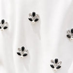 Spaghetti Strap Faux Leather Cutout Embellished Maxi Dress