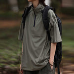 Half-zip Quick-drying Casual T-shirt