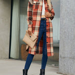 Zeagoo Button Down Plaid Classic Long Shirt Jacket
