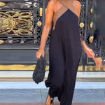 Clara - Two-tone backless maxi dress
