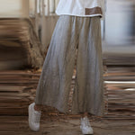Tie-dyed Elastic Waist Wide-leg Pants