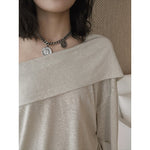 Women's Off-Shoulder Tencel T-Shirt