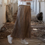 Tie-dyed Elastic Waist Wide-leg Pants