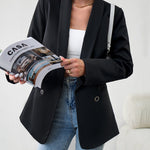 Zeagoo Casual Blazers Double Breasted Long Sleeve Work Office Blazer Jacket
