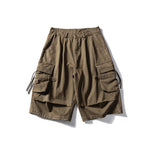 Large Pocket Cropped Casual Pants