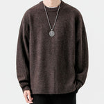 Japanese Lazy Loose Crew Neck Sweater