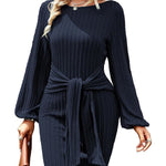 Zeagoo Women's Casual Knit Dress Long Sleeve Bodycon Dress