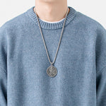 Japanese Lazy Loose Crew Neck Sweater