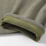 Warm Corduroy Straight-leg Trousers