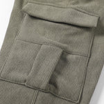 Warm Corduroy Straight-leg Trousers