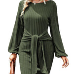 Zeagoo Women's Casual Knit Dress Long Sleeve Bodycon Dress