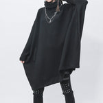 High-neck Pullover Mid-length Sweater