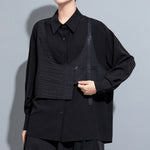 Fake Two-piece Loose Casual Shirt