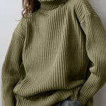Zeagoo Women's Casual Two Pieces Sets Turtleneck Sweater and Midi Skirt Suits