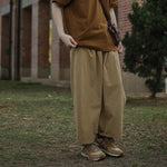Japanese Retro Loose Straight Leg Casual Pants