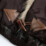 Faux Fur Collar Loose Thick Jacket
