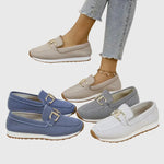 Camilla | Sporty slip-on shoes with gold detail