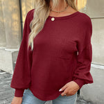 Zeagoo Long Sleeve Backless Hollow Knit Sweater for Women Casual Work Office Loose Fit 2026 | Under