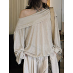 Women's Off-Shoulder Tencel T-Shirt