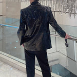 Sequined Loose Casual Suit Jacket