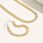 Bertille™ | Necklace & Bracelet Set with Square Loop