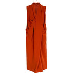 Women's V-neck Sleeveless Twist-waist Dress