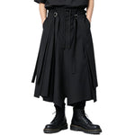 Japanese High-Waisted Drawstring Wide-Leg Pants