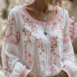 Marie | Romantic Floral Blouse