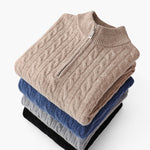 Courchevel half-zip cashmere sweater