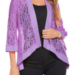 Zeagoo Women's 3/4 Sleeve Sheer Cardigan