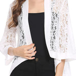Zeagoo Women's 3/4 Sleeve Sheer Cardigan