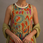 Danielle | Printed maxi dress and matching cardigan