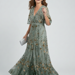 ROCÍO | Selena Floral Backless Maxi Dress