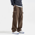Warm Corduroy Straight-leg Trousers