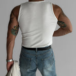 American Vertical Striped Slim Fit Knitted Vest