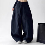 High-waisted Casual Wide-leg Pants