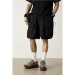 Large Pockets Loose-fitting Casual Shorts