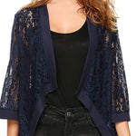 Zeagoo Women's 3/4 Sleeve Sheer Cardigan