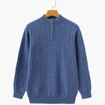 Courchevel half-zip cashmere sweater