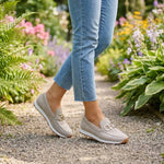 Camilla | Sporty slip-on shoes with gold detail