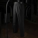 Vintage Paris Button Drape Business Pants