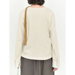 Women's Japanese Loose Graphic Striped Patchwork Crewneck T-shirt