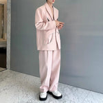 Pearl-embellished Hollow Suit Jacket Straight-leg Trousers Two-piece Suit