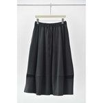 Color-blocked Wool Casual Tulip Skirt
