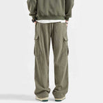 Warm Corduroy Straight-leg Trousers