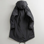 Retro Loose-fitting Mid-length Hooded Trench Coat