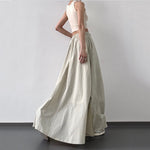 Women's High-Waisted Slit Skirt